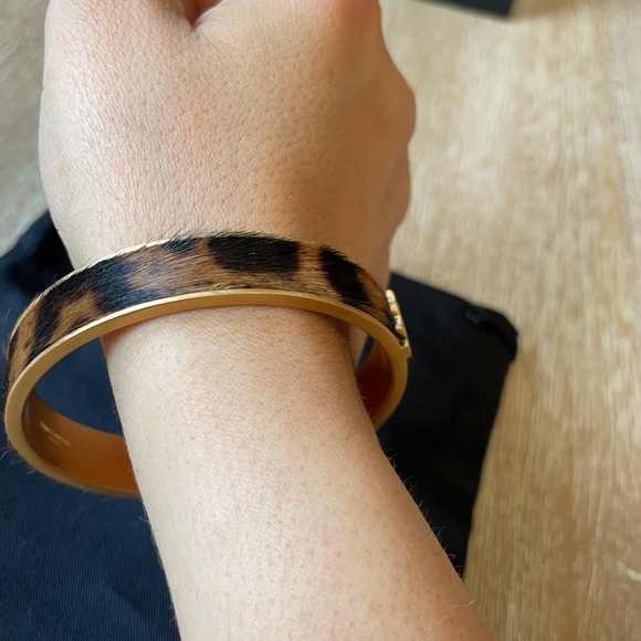 Saint Laurent Animal Bracelet Cheetah Cuff Size S - Picture 8 of 8